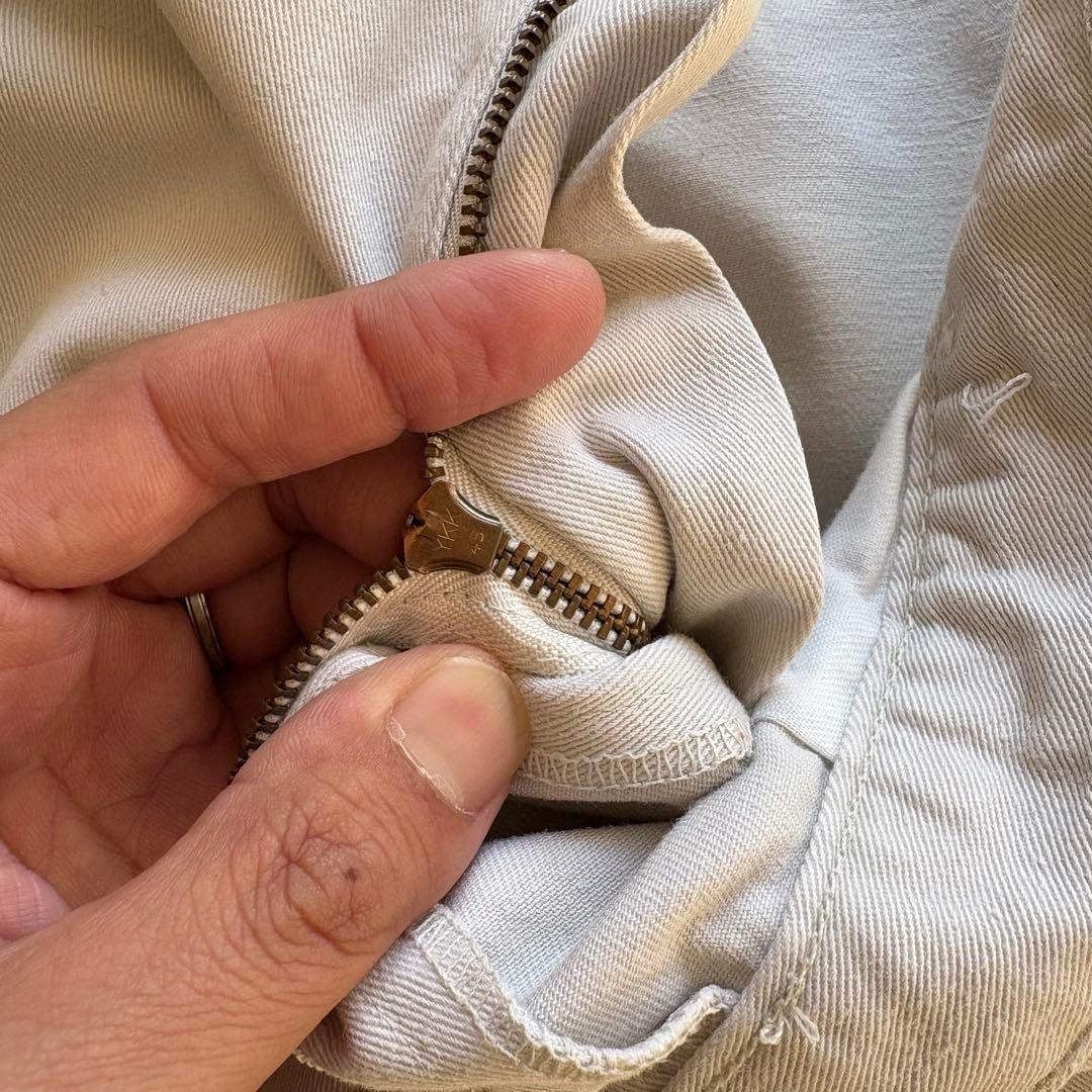 -90s ポロバイラルフローレン ポロチノ USA製 実寸33×32 アイボリー