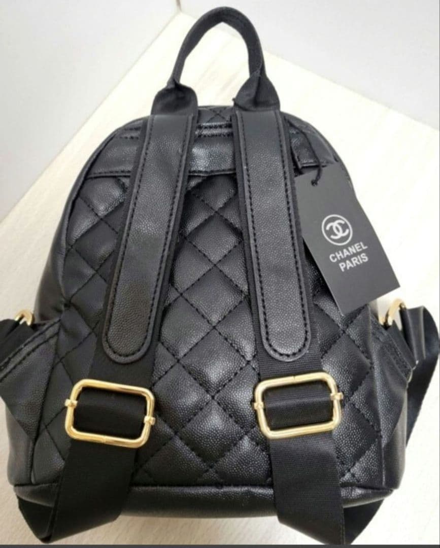 シャネル リュック ノベルティ バッグ リュックサック 刺繍入 チェーム付