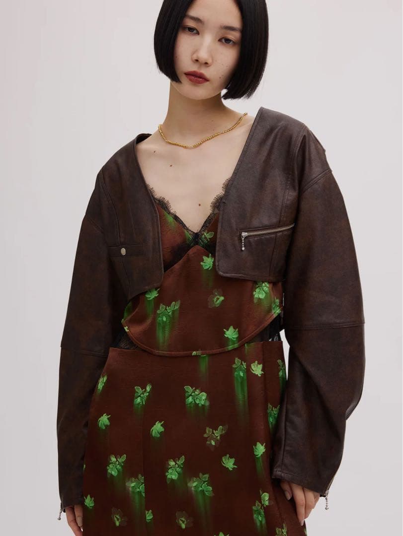 【正規品】AMERI CLARA SATIN CAMI DRESS