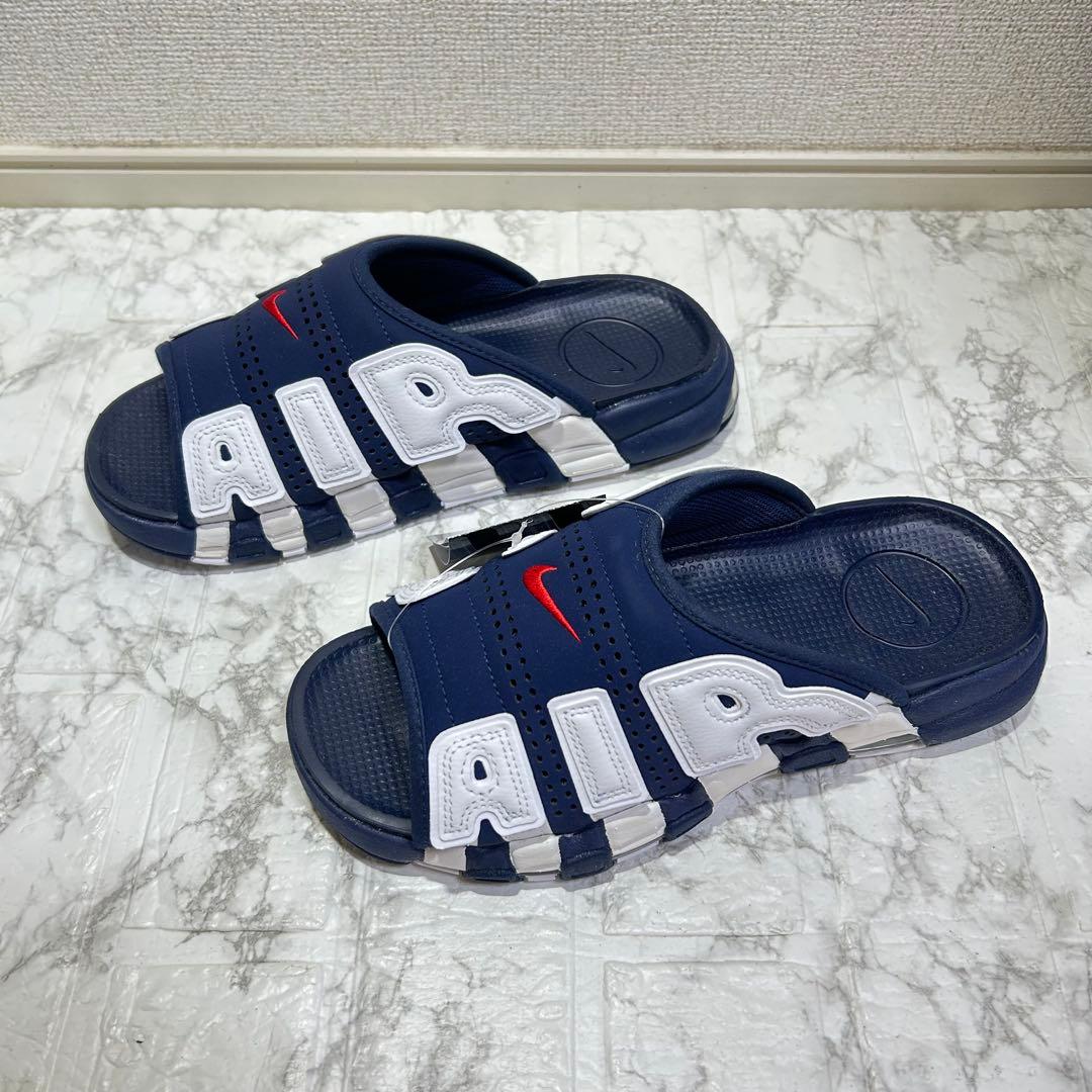 新品 未使用 ナイキエア モアアップテンポ ネイビー27cm