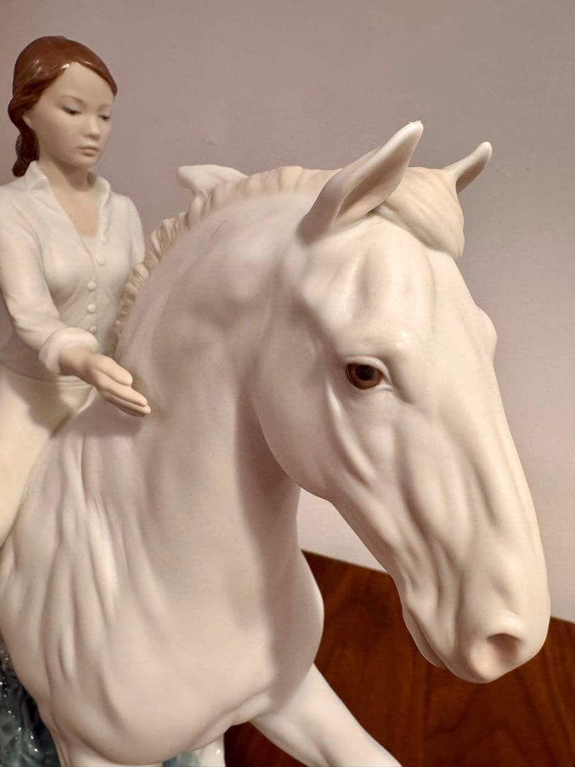 【￥349,800新品同様】リヤドロ／大型作品／海辺を駆けて／元箱付