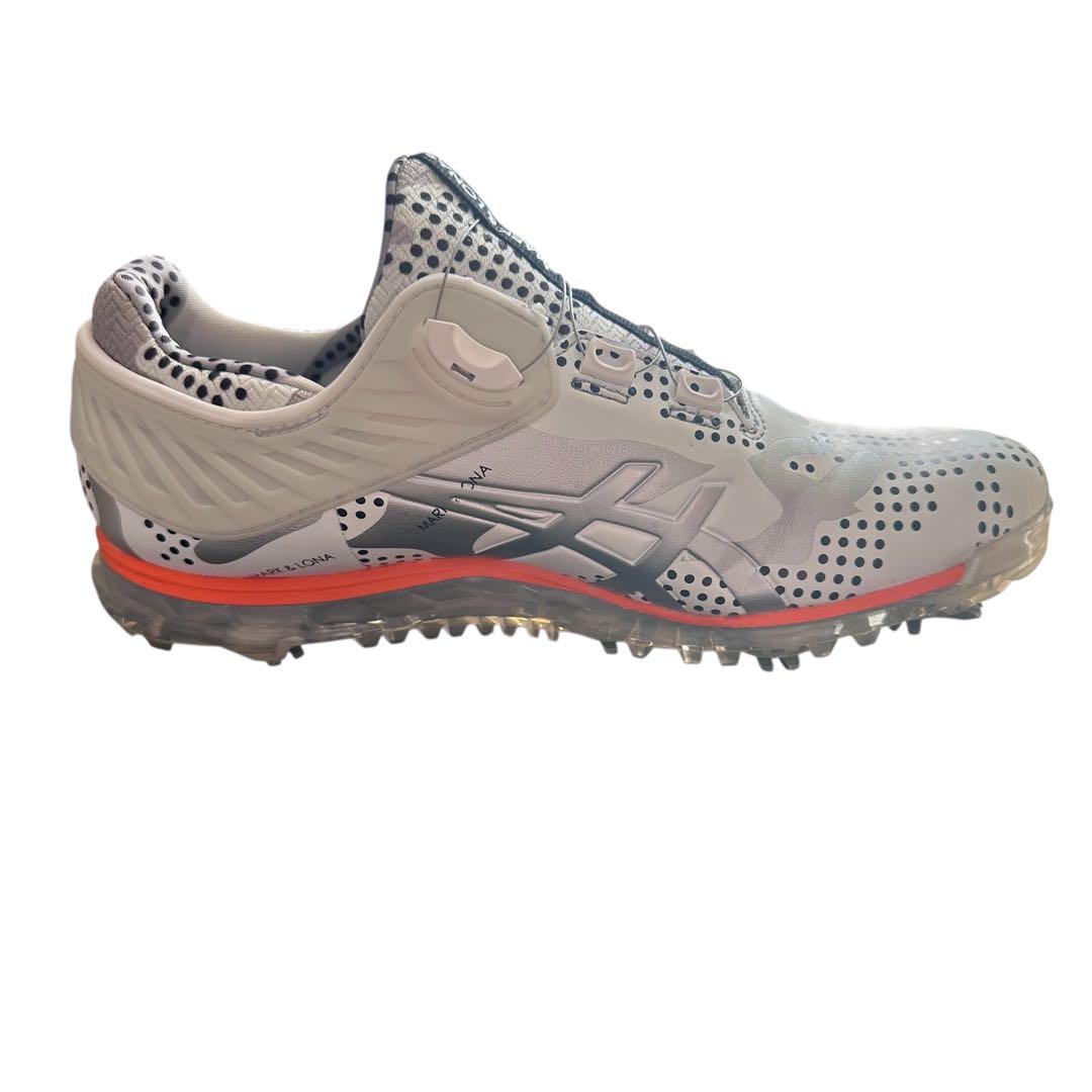 MARK & LONA ASICS コラボ ゴルフシューズ 白✖️シルバー26cm