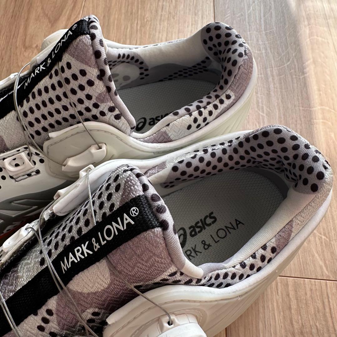MARK & LONA ASICS コラボ ゴルフシューズ 白✖️シルバー26cm