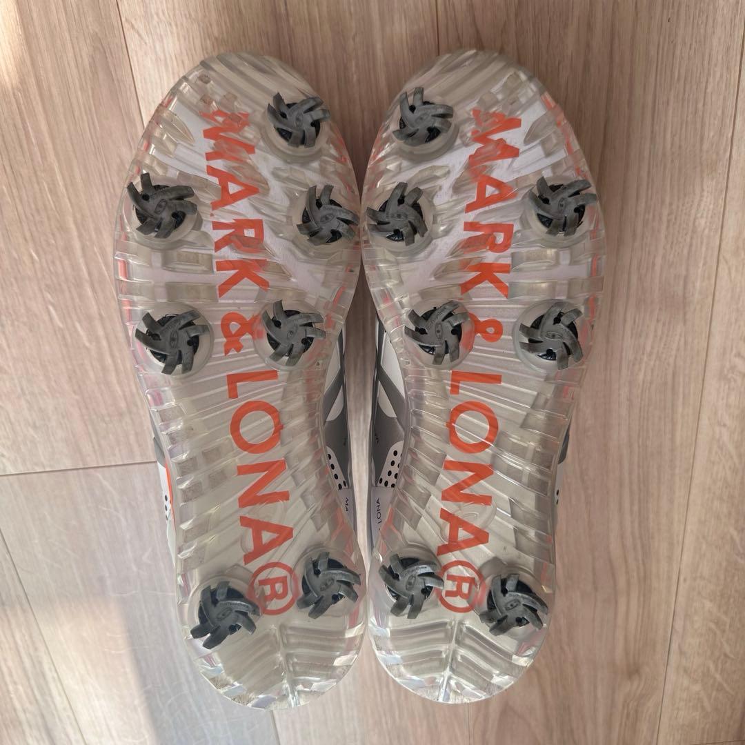 MARK & LONA ASICS コラボ ゴルフシューズ 白✖️シルバー26cm