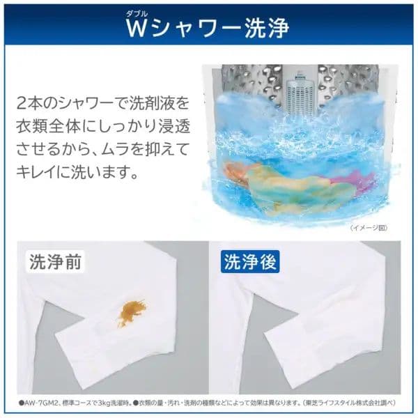 全自動洗濯機 全国配送設置無料 2024年 AW-7GM2 洗濯7.0k 東芝