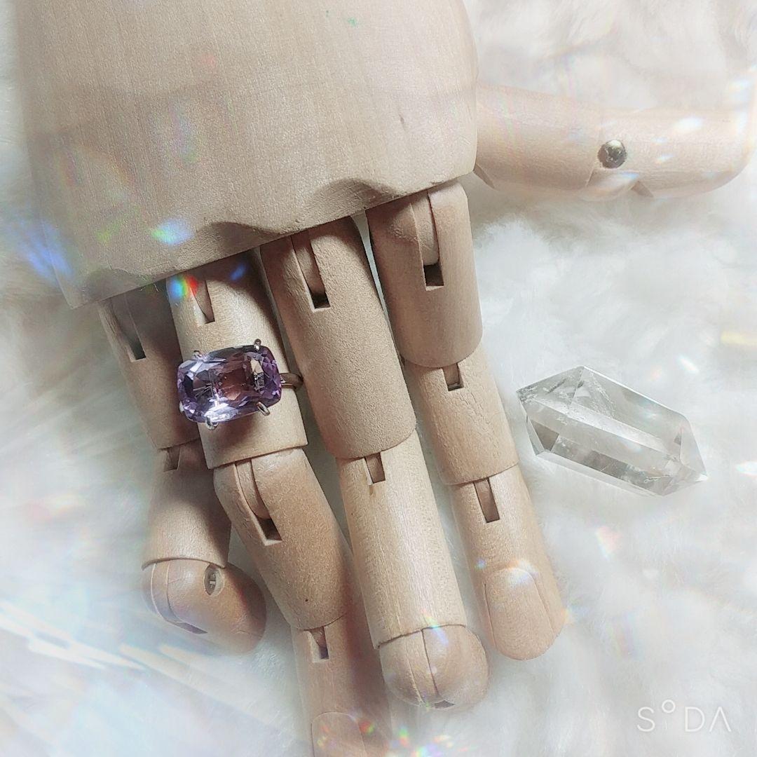 ♾✨️Reimi✨️♾/愛に出逢う石/スミレ色の宝石アメジスト/魔法の指輪