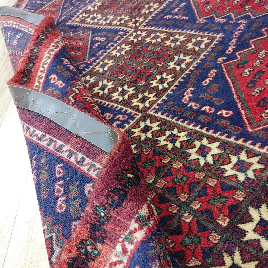 Summer sall ペルシャ絨毯 手織り 草木染　スィールジャーン産