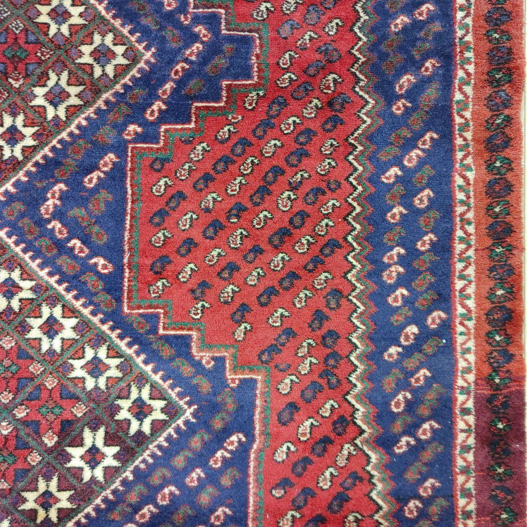 Summer sall ペルシャ絨毯 手織り 草木染　スィールジャーン産