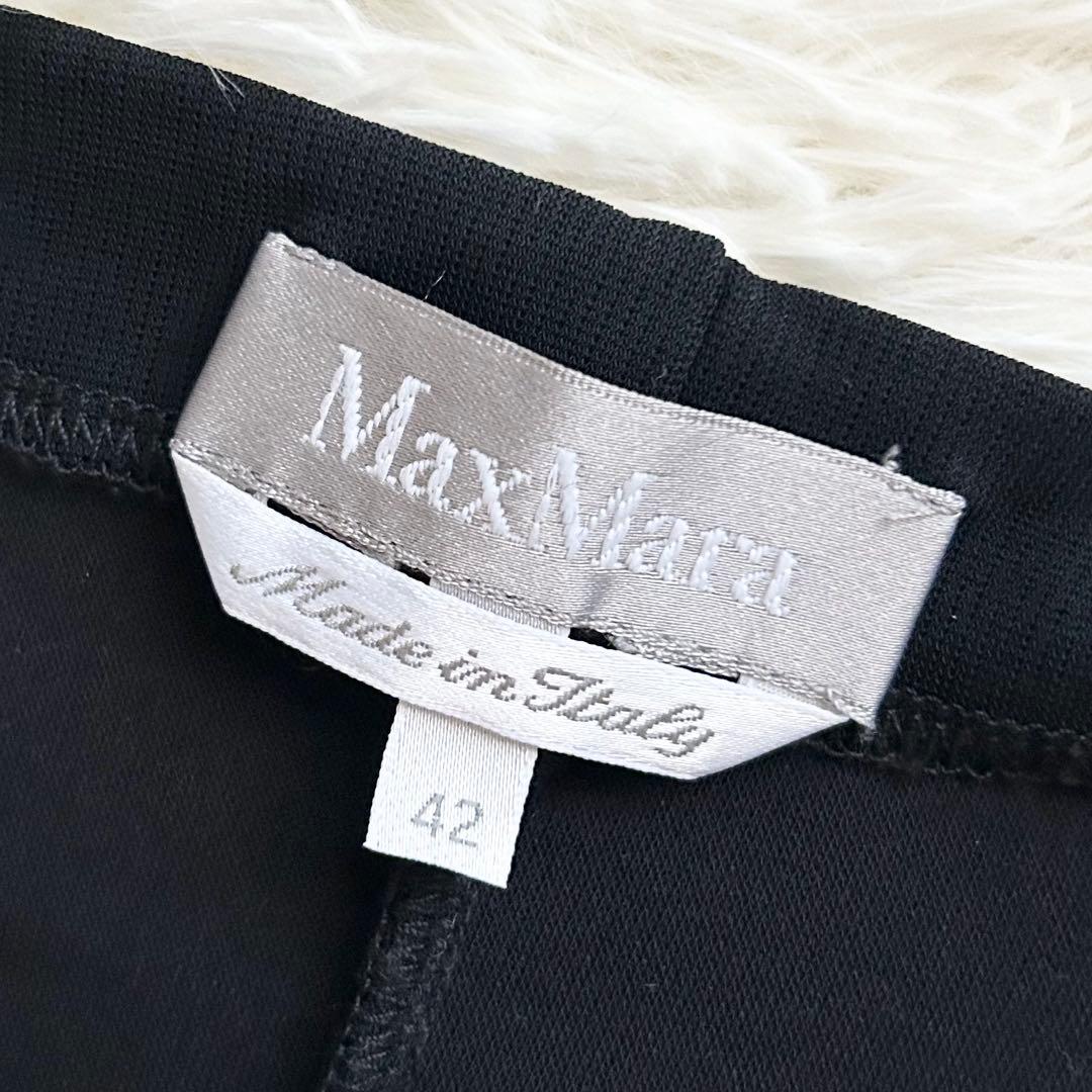 【りほ】マックスマーラ　大きいサイズ　ロングワンピース　カシュクール　黒