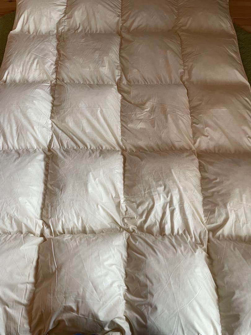 【エコダウン使用】寒冷地仕様　羽毛布団　シングル　150×210 ホテル仕様無地