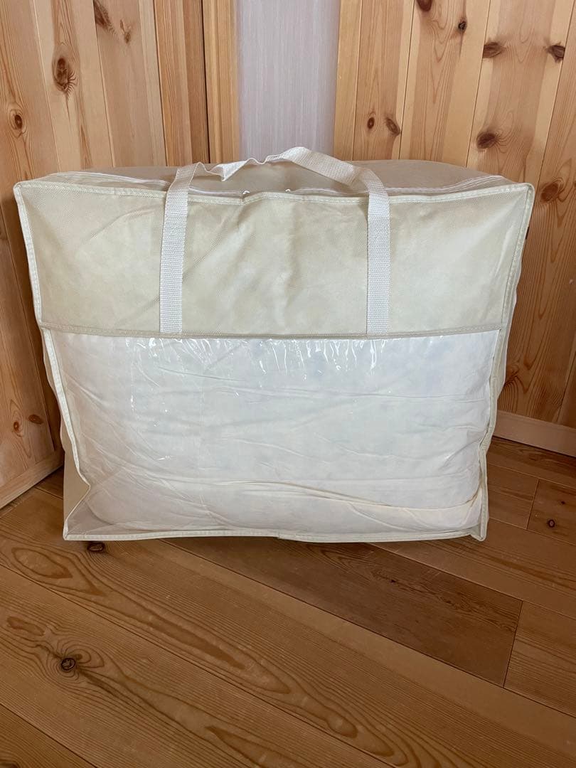 【エコダウン使用】寒冷地仕様　羽毛布団　シングル　150×210 ホテル仕様無地