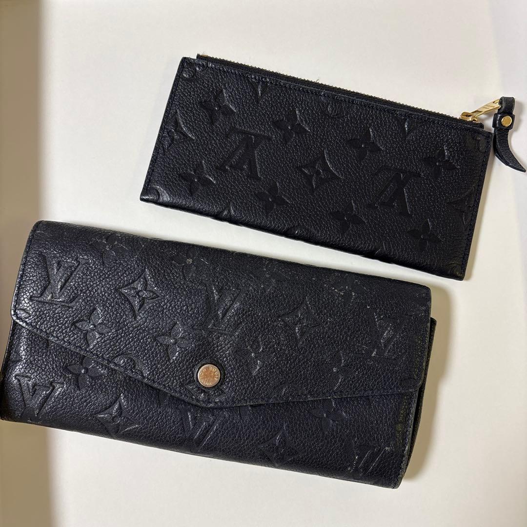 LOUIS VUITTON 長財布　小銭ケース　ブラック