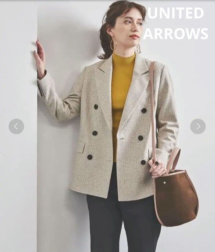 ユナイテッドアローズ　秋冬　UBCB ドビーチェックジャケット　ウール　未使用