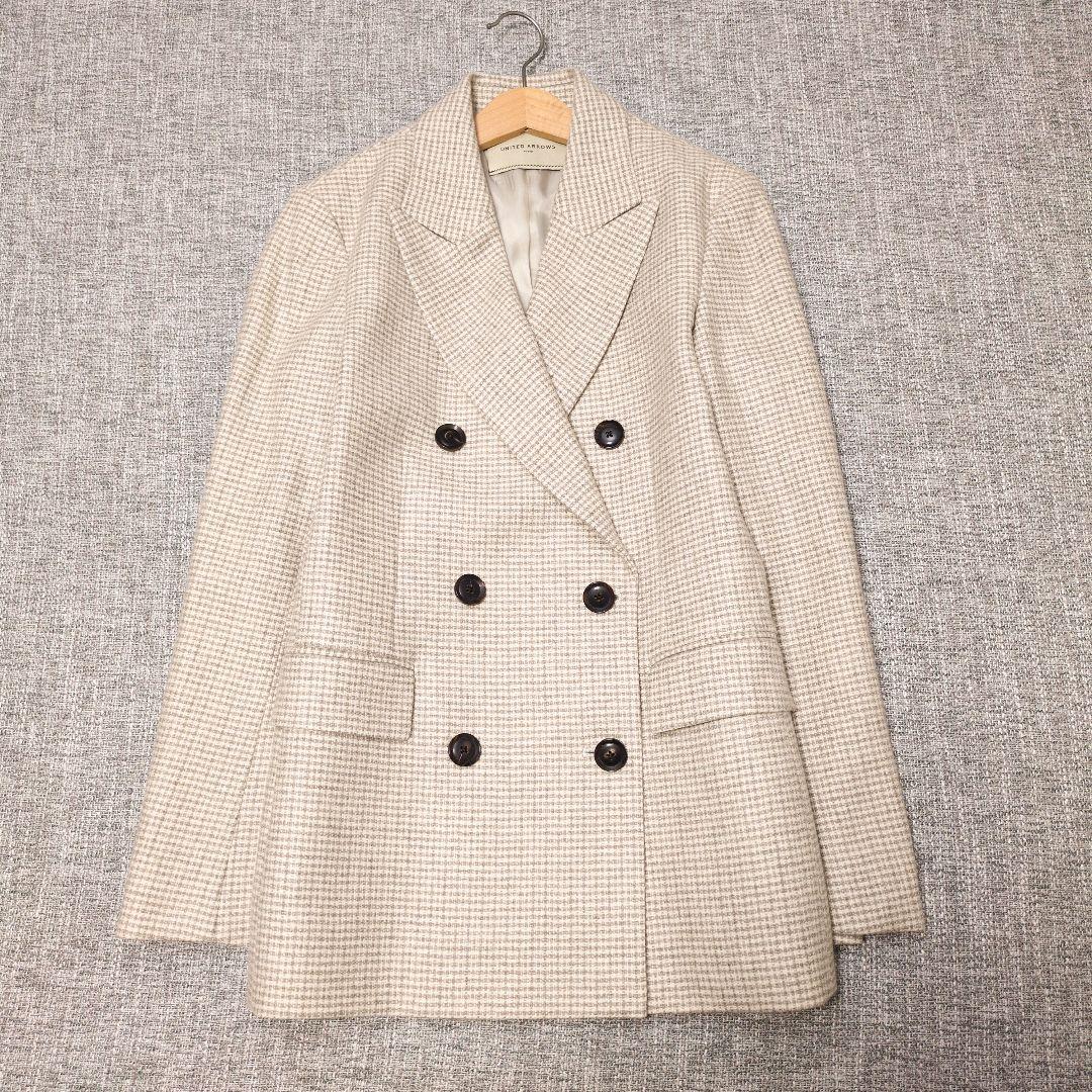 ユナイテッドアローズ　秋冬　UBCB ドビーチェックジャケット　ウール　未使用