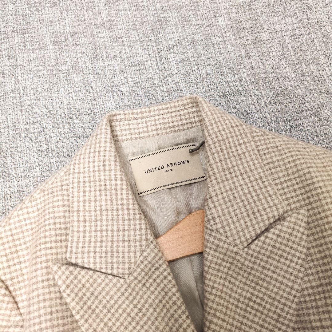 ユナイテッドアローズ　秋冬　UBCB ドビーチェックジャケット　ウール　未使用