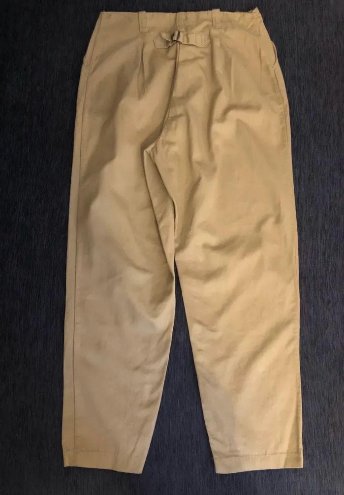 50s Cinch Buckle Chino Pants ベージュ