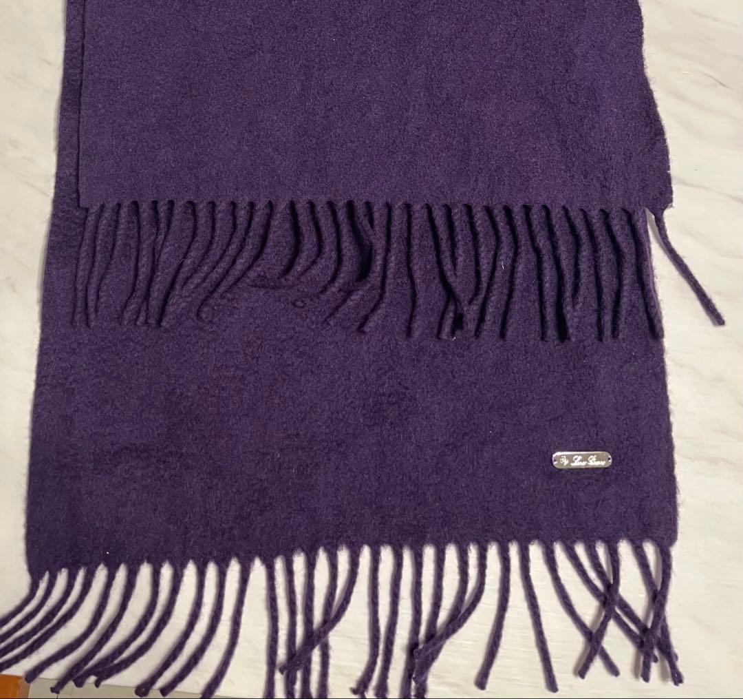 ロロピアーナ カシミヤ100％ マフラー ユニセックス パープル
