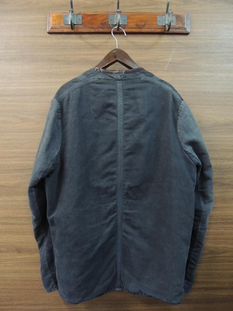 CASEY VIDALENC 製品染め ノーカラー ジャケット カバーオール36