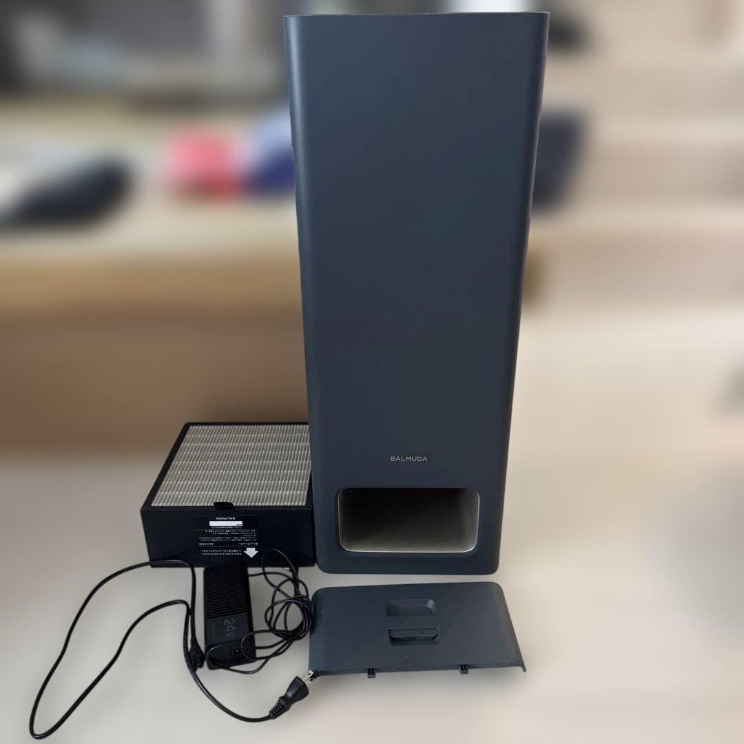 【美品】BALMUDA 空気清浄機 タワー型 グレー