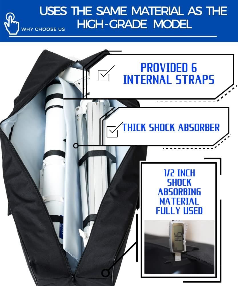 天体望遠鏡バッグ 12mm緩衝材 全長100㎝