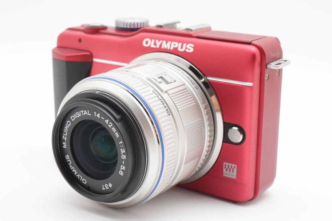 オリンパス　OLYMPUS PEN Lite E-PL5 レッド 14-42mm
