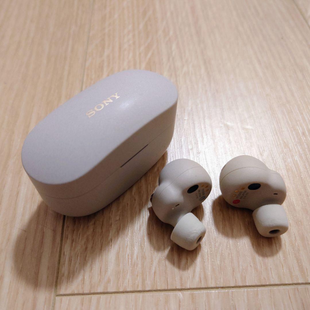 ソニー WF-1000XM4 バッテリー新品交換済 シルバー ワイヤレスイヤホン