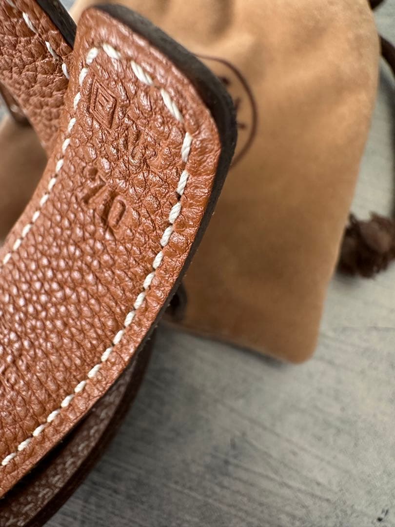 エルメスコンスタンスH型バックル ブラックレザーベルト 保存袋付き