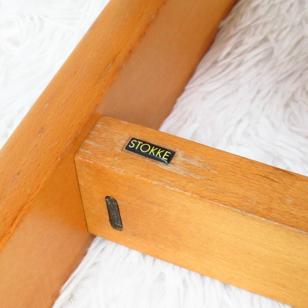 【希少！最初期モデル】STOKKE トリップトラップ 皮ベルト ベビーチェア