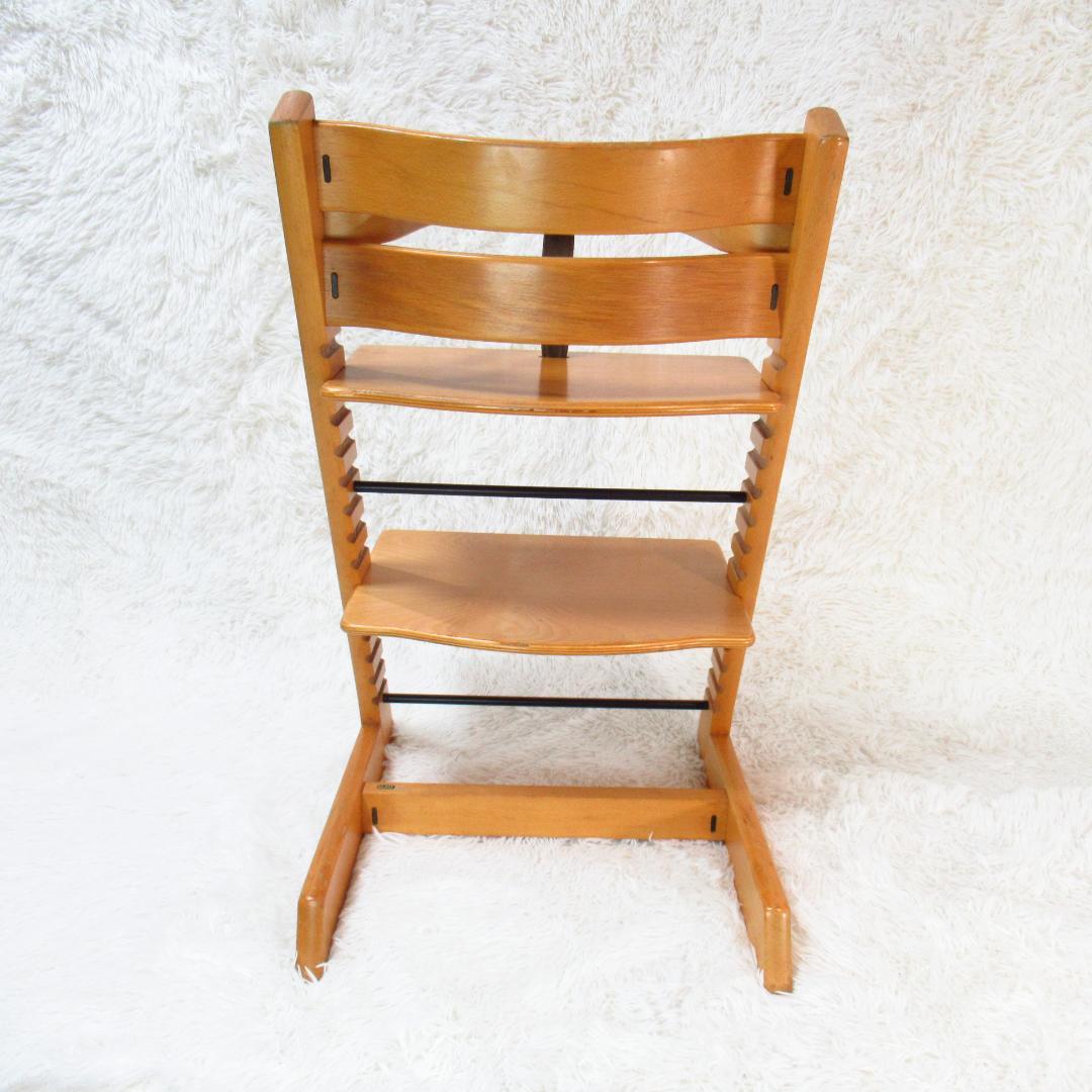【希少！最初期モデル】STOKKE トリップトラップ 皮ベルト ベビーチェア