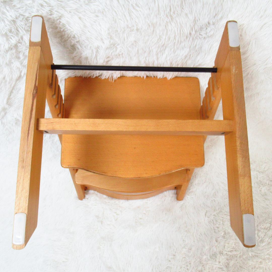 【希少！最初期モデル】STOKKE トリップトラップ 皮ベルト ベビーチェア