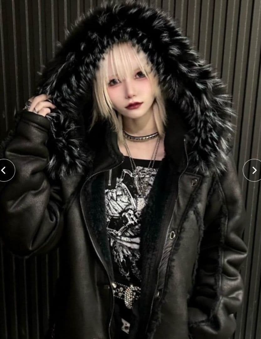 FUGA　フーガ　ファー付きムートンN2Bジャケット