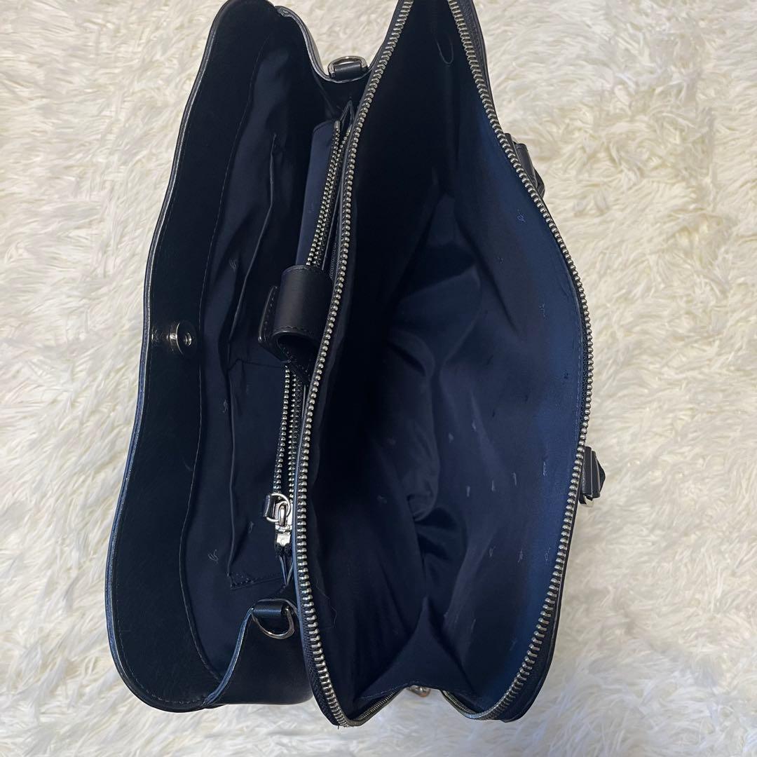 アニエスベー トートバッグ オールレザー 黒 A4 南京錠 ビジネス