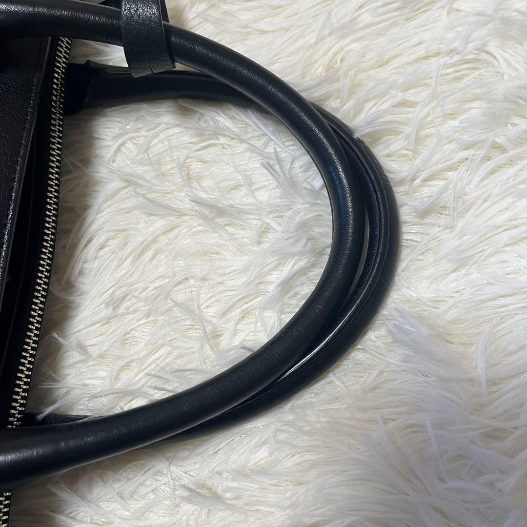 アニエスベー トートバッグ オールレザー 黒 A4 南京錠 ビジネス