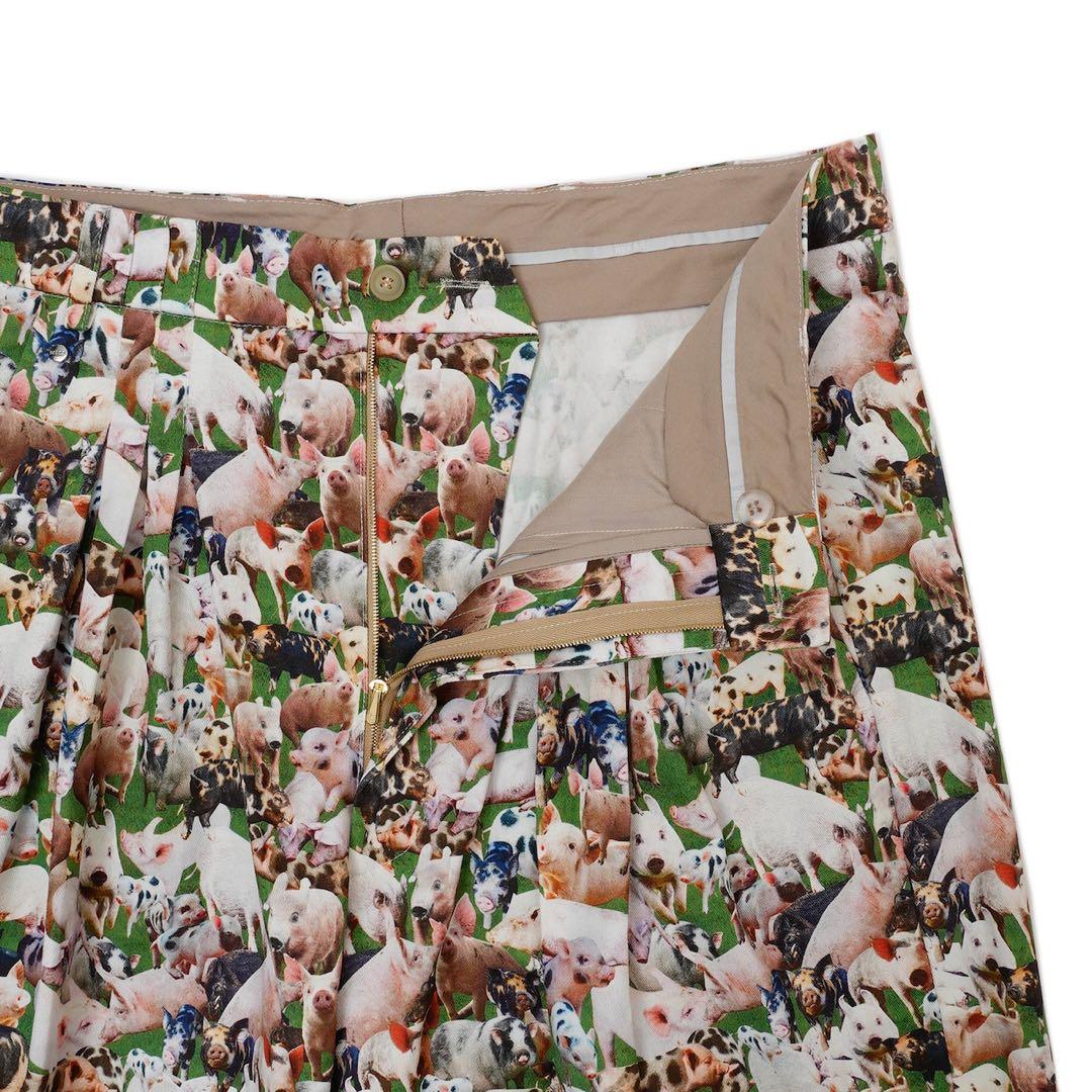 パンツ BLESS Ultra wide pleated bermuda