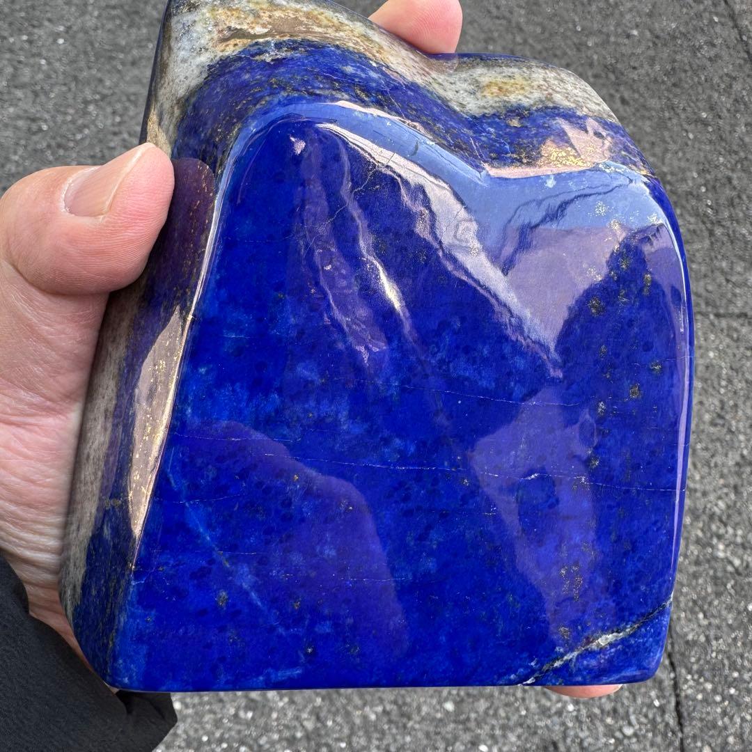 ☆ラピスラズリ☆5A☆引寄せ☆約1160g☆アフガニスタン産☆天然無着色☆磨き石