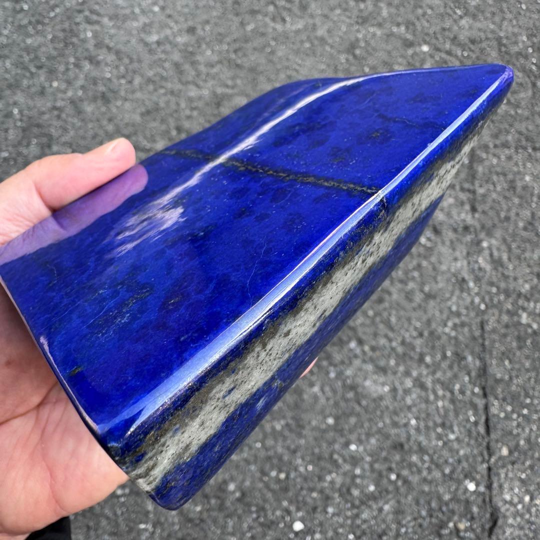 ☆ラピスラズリ☆5A☆引寄せ☆約1160g☆アフガニスタン産☆天然無着色☆磨き石