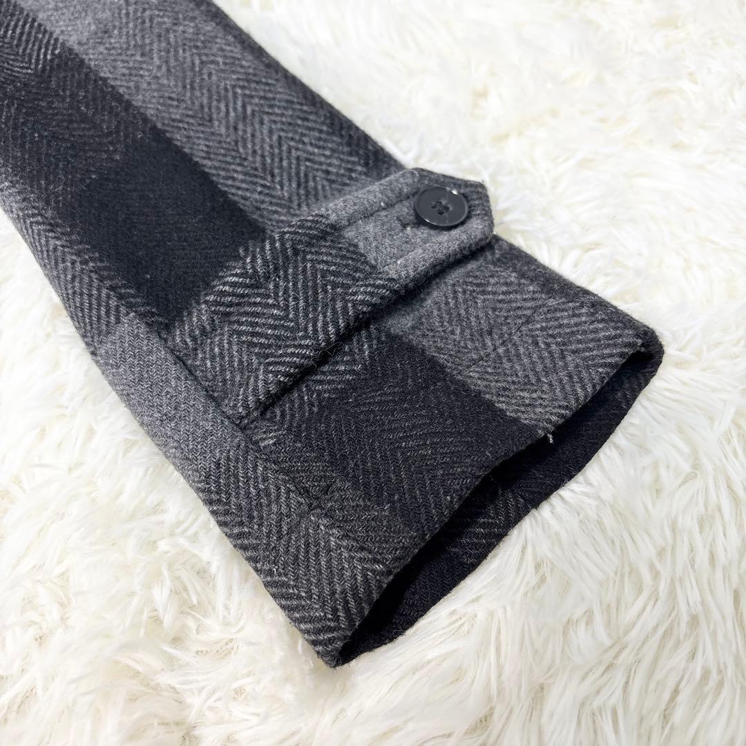 ☆美品☆ドルチェ＆ガッバーナ ピーコート チェック ダブルブレストS