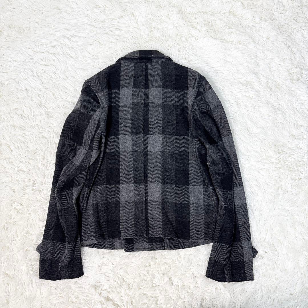 ☆美品☆ドルチェ＆ガッバーナ ピーコート チェック ダブルブレストS