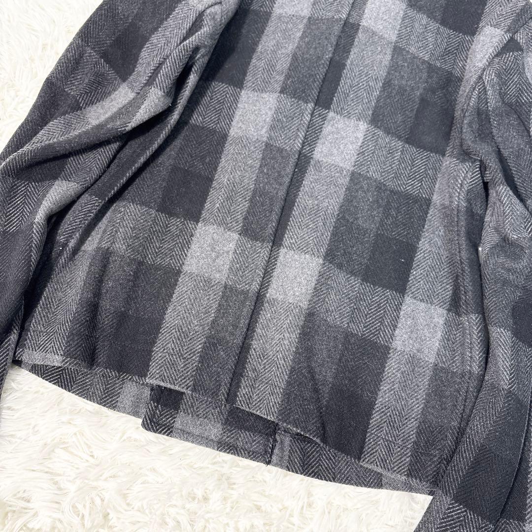 ☆美品☆ドルチェ＆ガッバーナ ピーコート チェック ダブルブレストS
