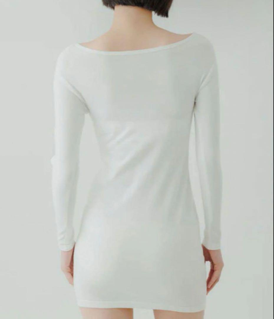 トップス yo BIOTOP open sleeve cotton mini dress