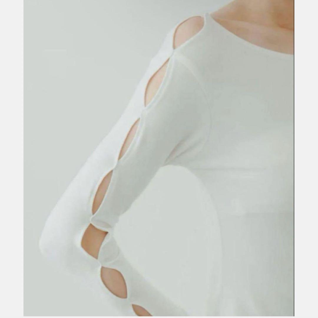 トップス yo BIOTOP open sleeve cotton mini dress