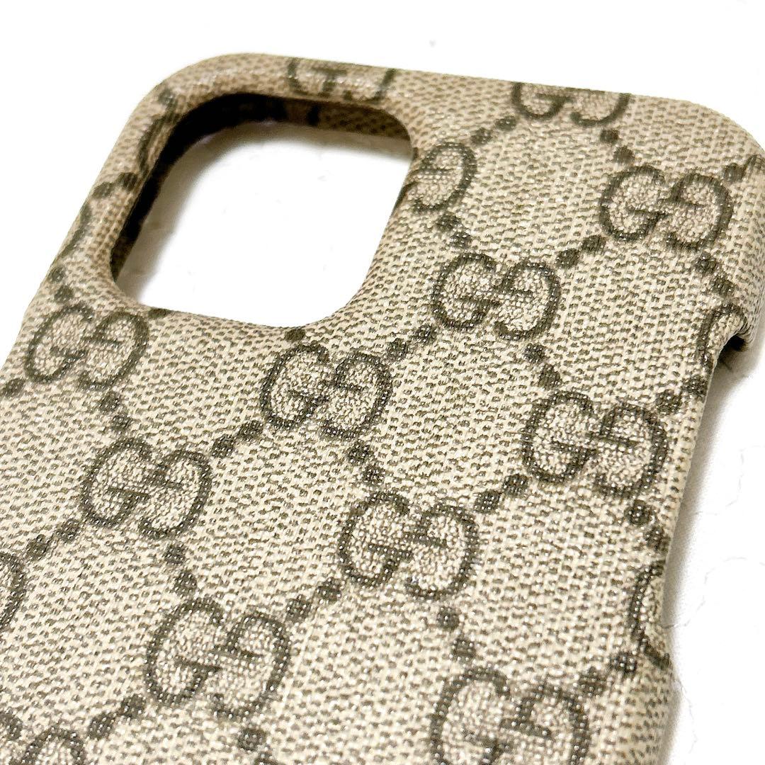 美品 グッチ GGスプリーム GUCCI iPhone 12 Pro Max