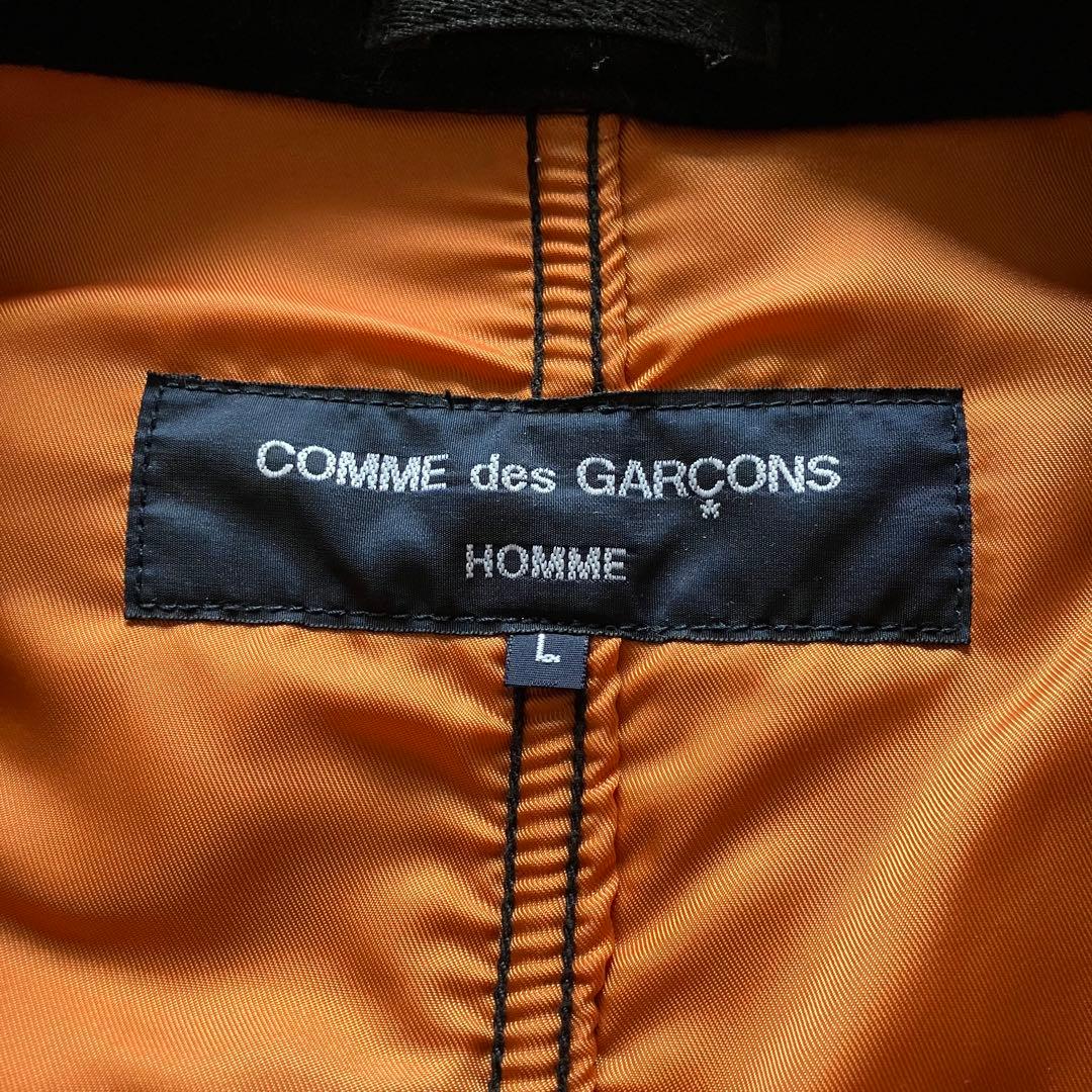 00's コムデギャルソン オム ウール中綿ジャケット 黒 L ミリタリー