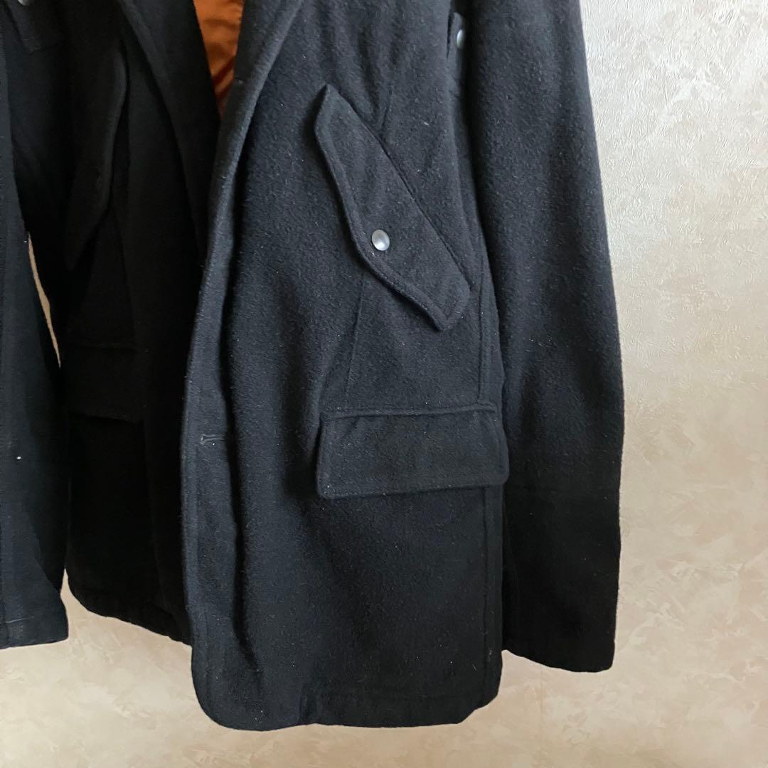 00's コムデギャルソン オム ウール中綿ジャケット 黒 L ミリタリー