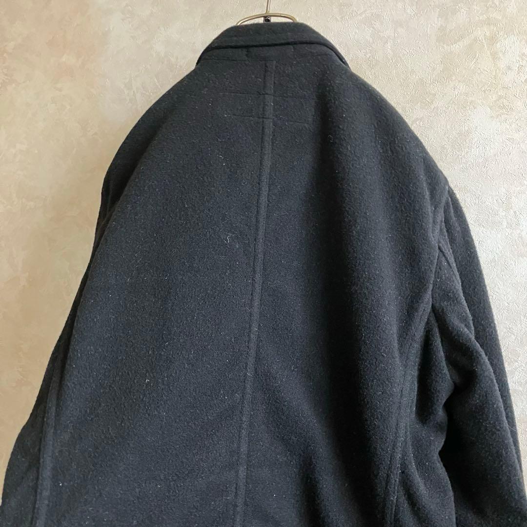 00's コムデギャルソン オム ウール中綿ジャケット 黒 L ミリタリー