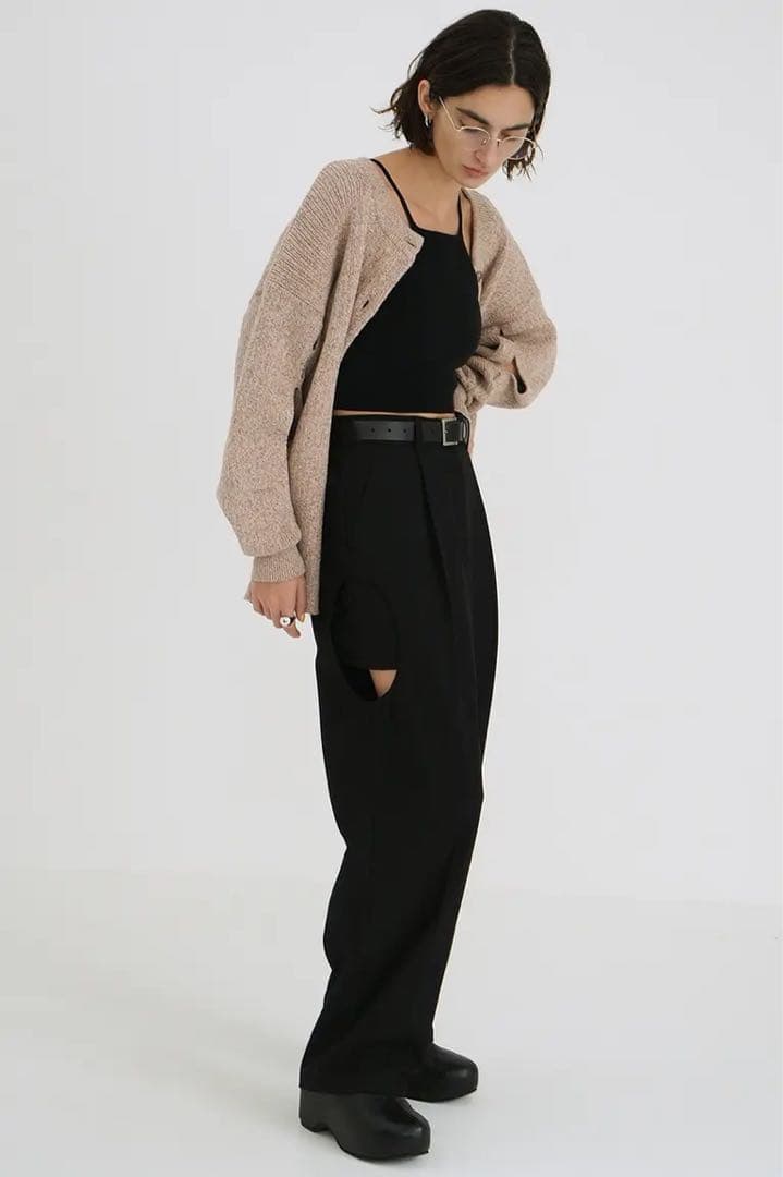 CLANEクラネSIDE CIRCLE CUT PANTSサイズ2新品送料込み