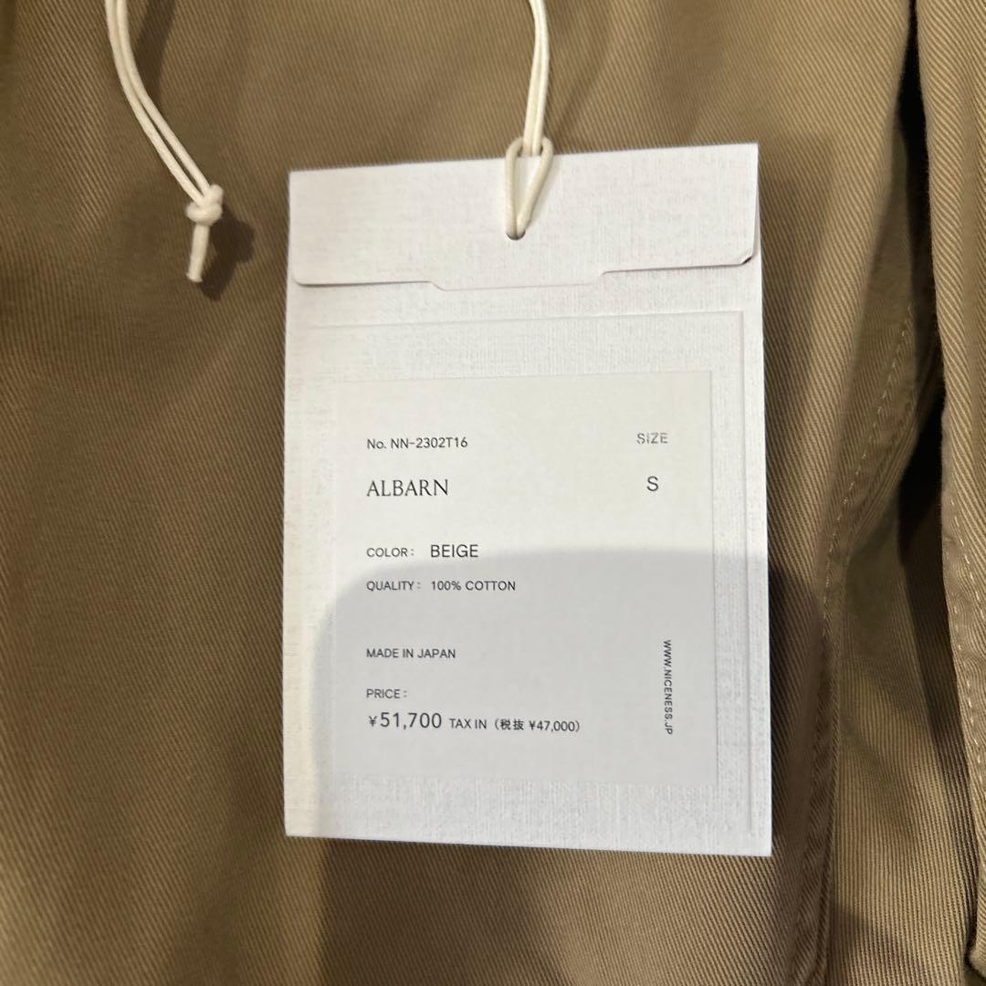 25AW NICENESS ALBARNアルバーン (チノトラウザー ) S