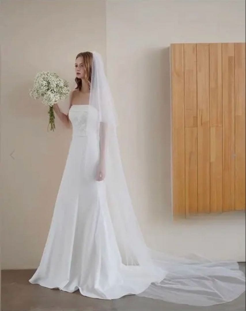 ベアトップ ウェディングドレス 結婚式 マーメイド