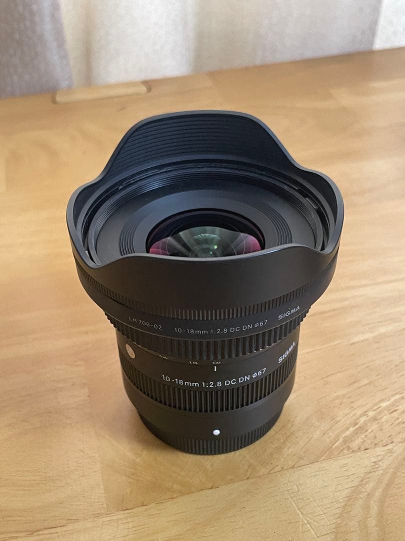 SIGMA 10-18mm F1:2.8 DC DN レンズ　富士Xマウント