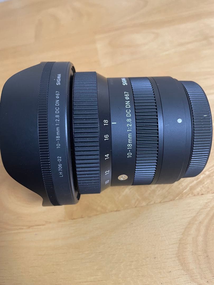 SIGMA 10-18mm F1:2.8 DC DN レンズ　富士Xマウント